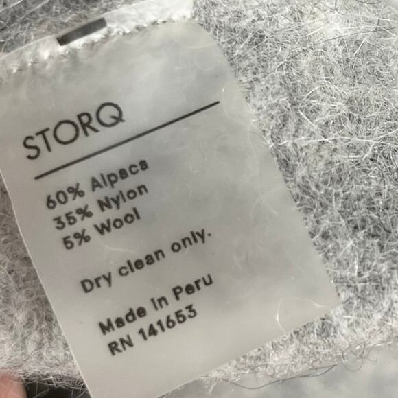 STORQ Mama + BB Nursing Cardigan Gray XL/2XL Alpaca Blend Cozy Sweater Pockets - Picture 7 of 7